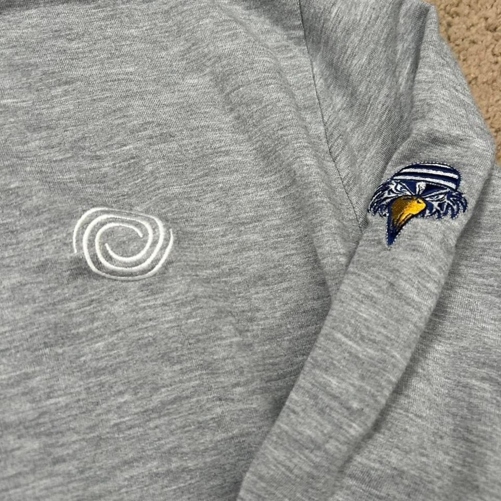 Grey TravisMathew soft long sleeve sweatshirt - Picture 3 of 4